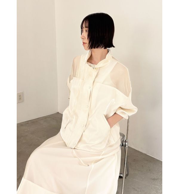 LAGUNAMOON「コントラストハイネックブルゾン」|ブルゾン・スタジャン|