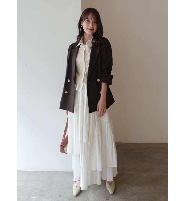 LAGUNAMOON「アシメティアードコットンスカート」|スカート|