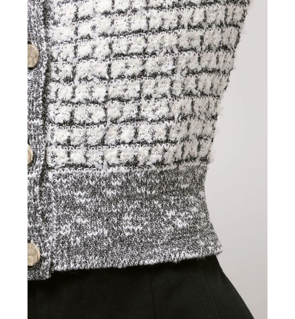 LAGUNAMOON「ツイードニットカーディガン」|カーディガン|