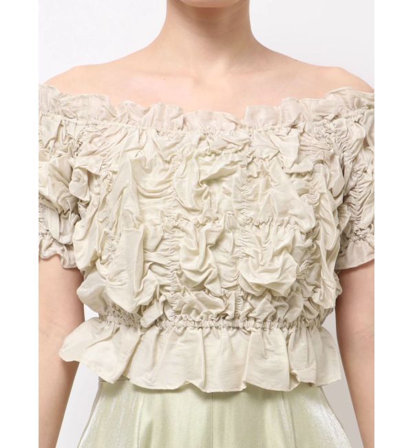 LAGUNAMOON「LADYシャーリングブラウスパンツドレス」|ドレス|