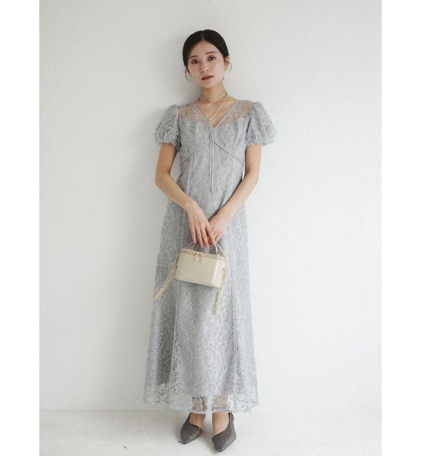 LAGUNAMOON「LADYスモールフラワーレースワンピース」|ドレス|