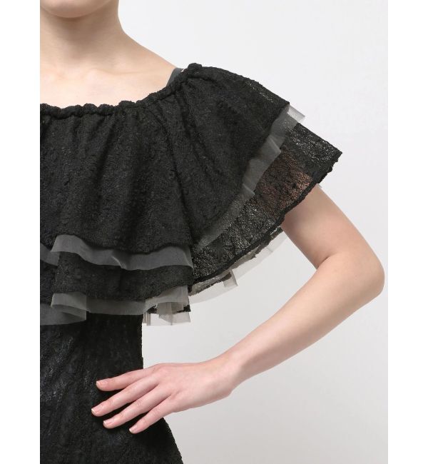 LAGUNAMOON「LADYレースフリルデザインボレロキャミワンピース」|ドレス|