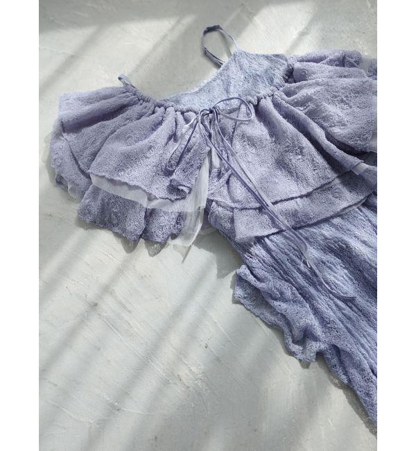 LAGUNAMOON「LADYレースフリルデザインボレロキャミワンピース」|ドレス|