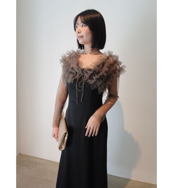 LAGUNAMOON「LADYチュールボレロキャミワンピース」|ドレス|