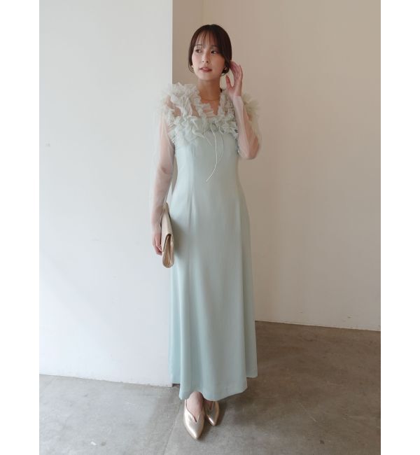 LAGUNAMOON「LADYチュールボレロキャミワンピース」|ドレス|