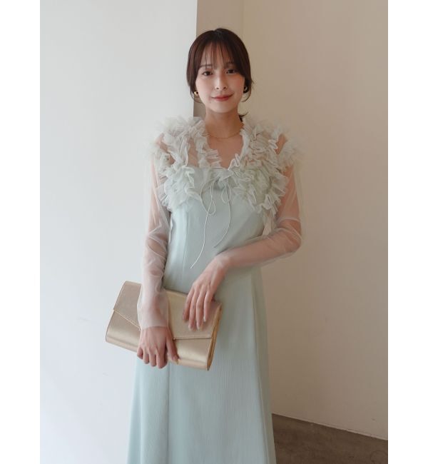 LAGUNAMOON「LADYチュールボレロキャミワンピース」|ドレス|