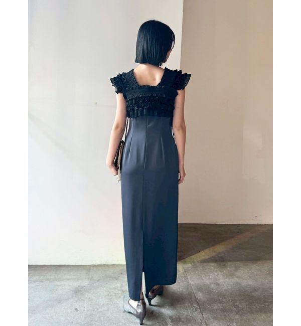 LAGUNAMOON「LADYミックステクスチャーボレロキャミワンピース」|ワンピース|