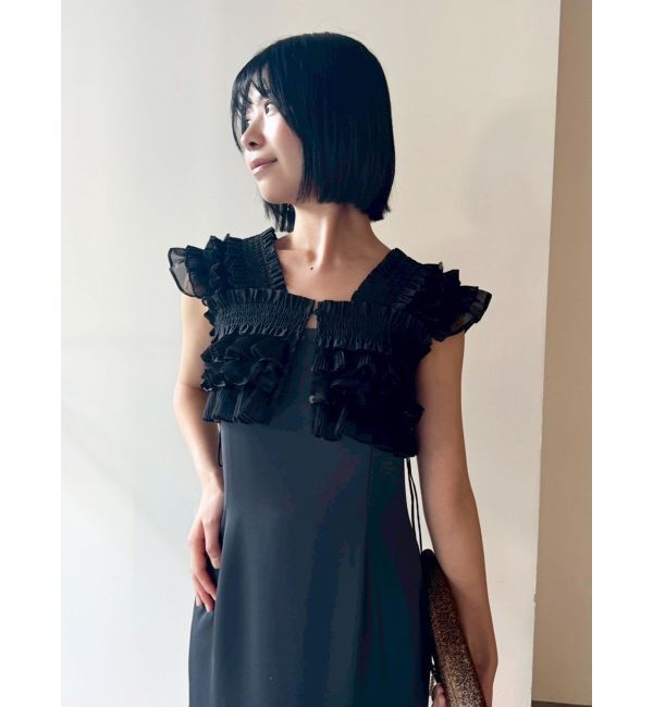 LAGUNAMOON「LADYミックステクスチャーボレロキャミワンピース」|ワンピース|