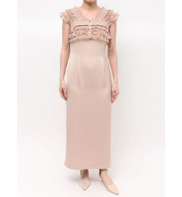 LAGUNAMOON「LADYミックステクスチャーボレロキャミワンピース」|ワンピース|