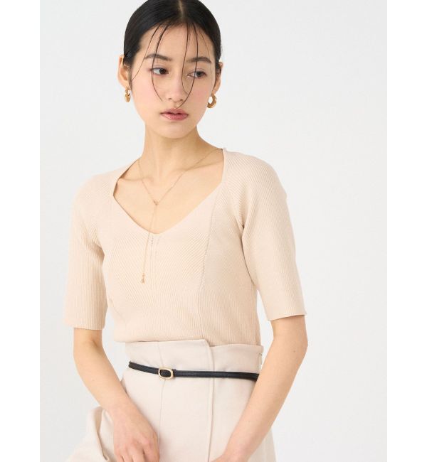 LAGUNAMOON「【UVカット】ラリエットニットプルオーバー」|ニット・セーター|