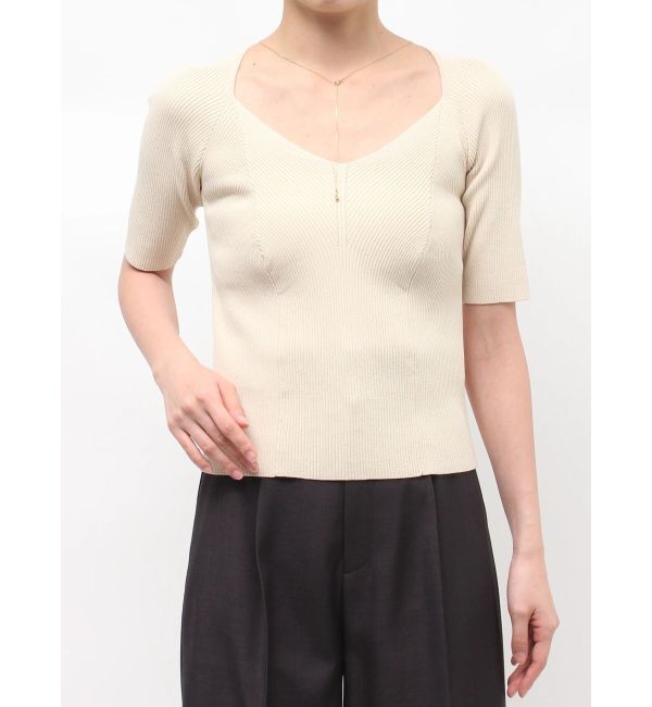 LAGUNAMOON「【UVカット】ラリエットニットプルオーバー」|ニット・セーター|