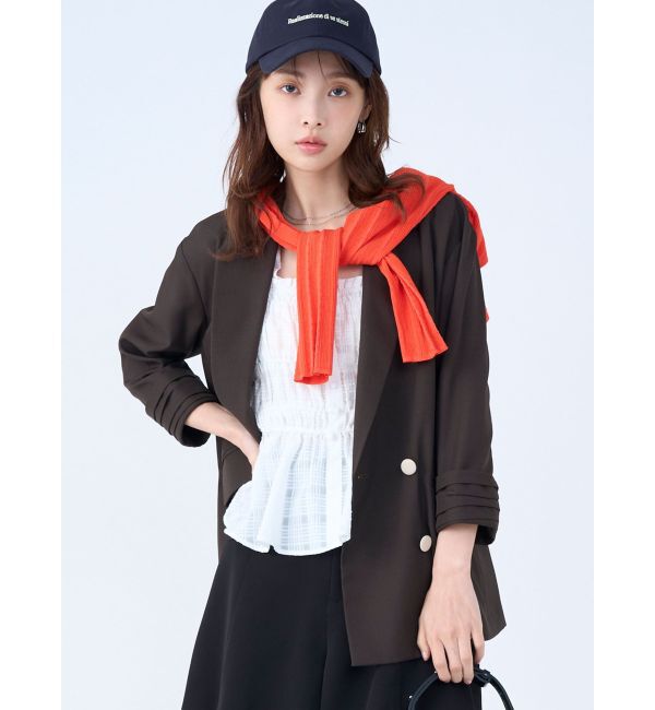 LAGUNAMOON「コットンアイレットニットカーディガン」|カーディガン|