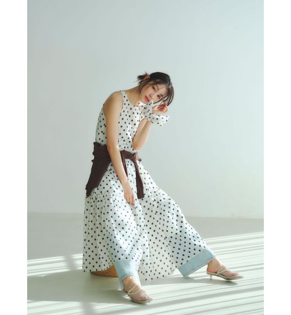 LAGUNAMOON「コットンアイレットニットカーディガン」|カーディガン|