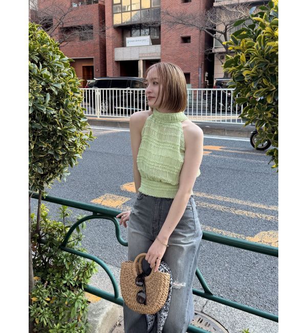 LAGUNAMOON「ボウタイシャーリングブラウス」|シャツ・ブラウス|