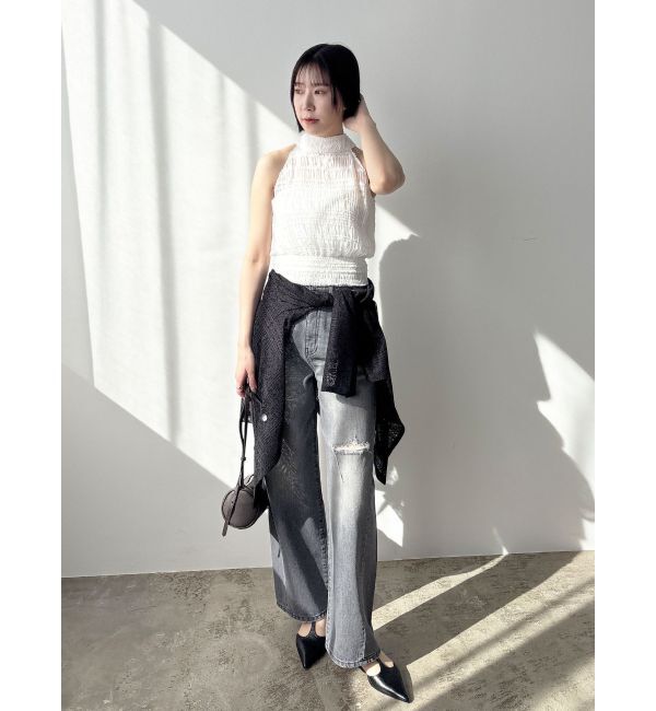 LAGUNAMOON「ボウタイシャーリングブラウス」|シャツ・ブラウス|