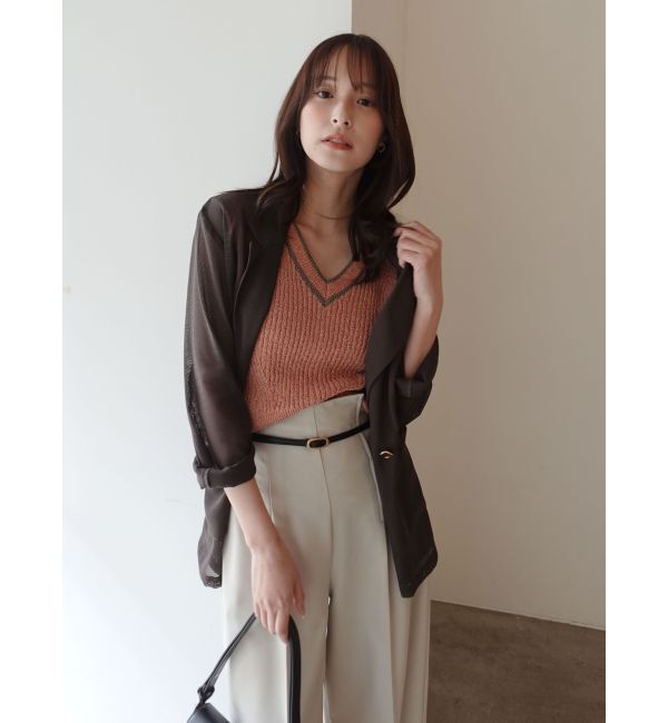 LAGUNAMOON「バイカラーベルトライトパンツ」|その他|