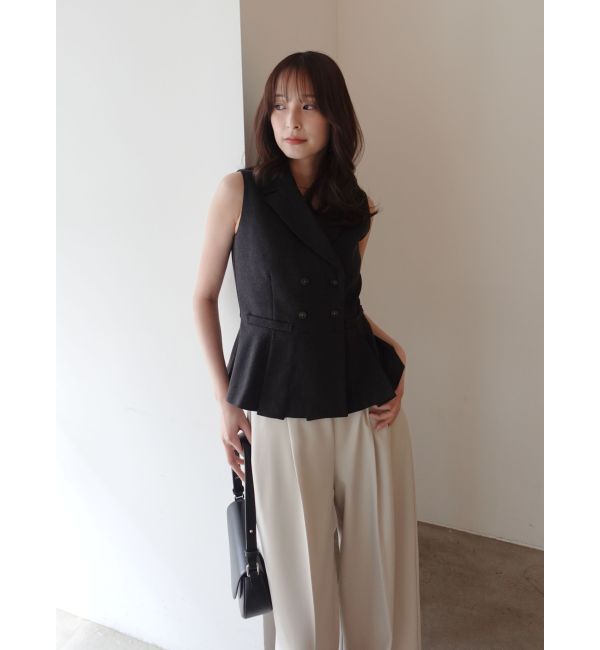 LAGUNAMOON「バイカラーベルトライトパンツ」|その他|