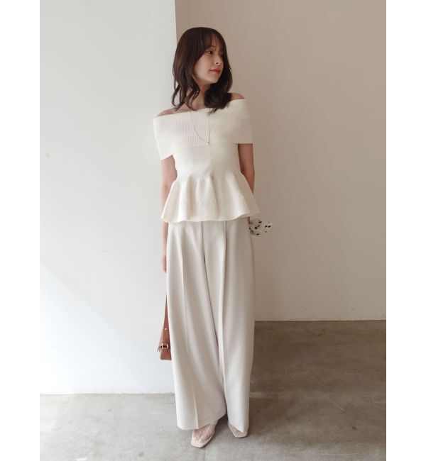 LAGUNAMOON「バイカラーベルトライトパンツ」|その他|