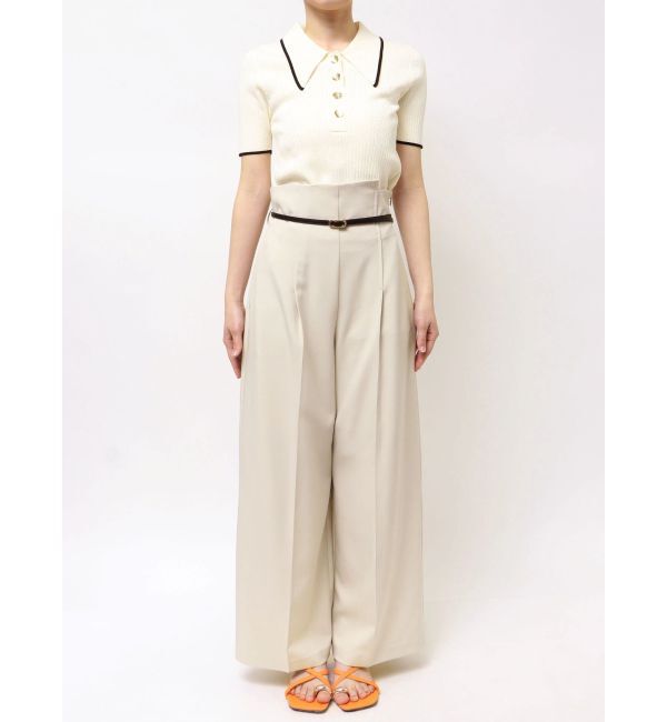 LAGUNAMOON「バイカラーベルトライトパンツ」|その他|