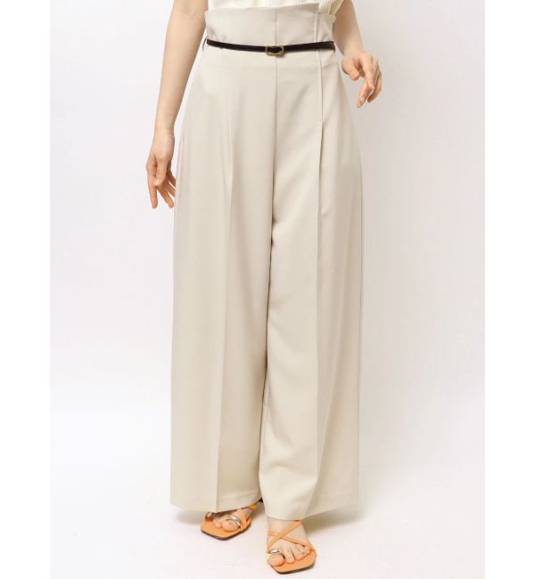 LAGUNAMOON「バイカラーベルトライトパンツ」|その他|