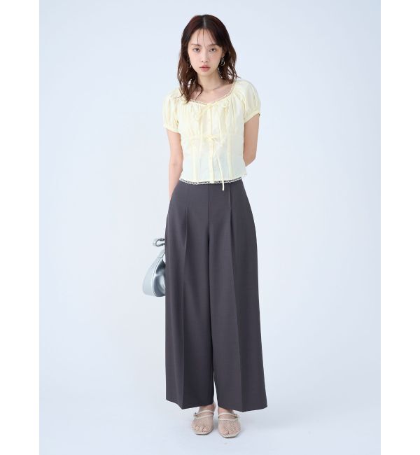 LAGUNAMOON「バイカラーベルトライトパンツ」|その他|