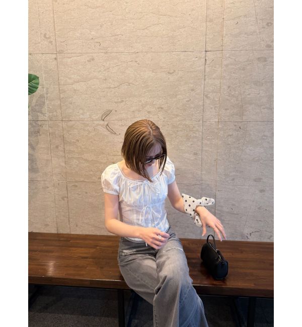 LAGUNAMOON「リップドデニムパンツ」|デニム|