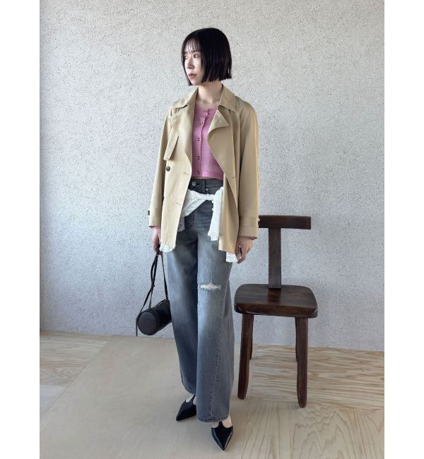 LAGUNAMOON「リップドデニムパンツ」|デニム|