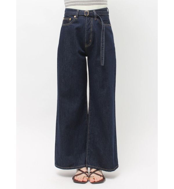 LAGUNAMOON「LMロゴセミワイドデニムパンツ」|デニム|