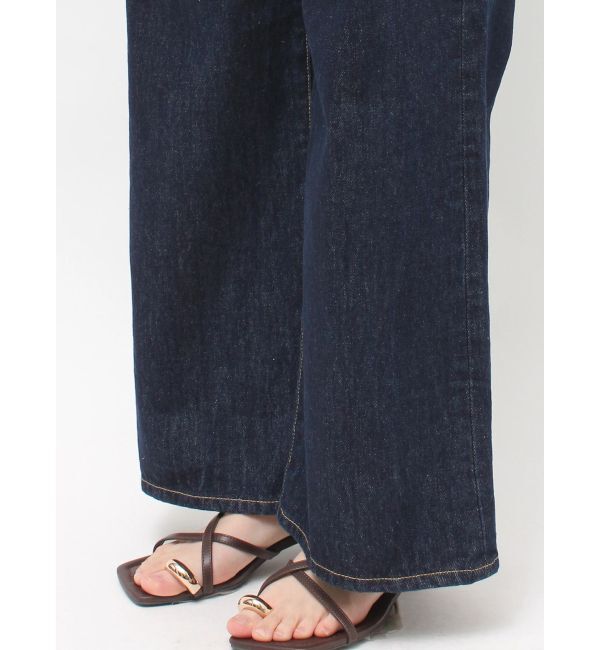 LAGUNAMOON「LMロゴセミワイドデニムパンツ」|デニム|