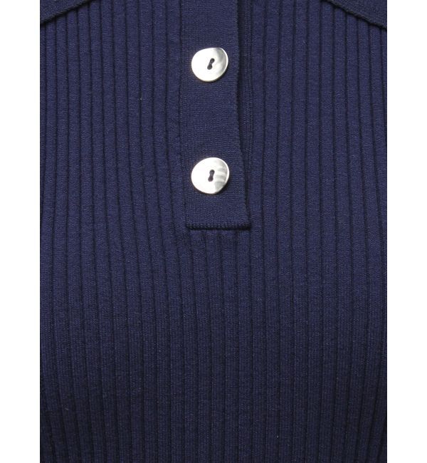 LAGUNAMOON「シャツカラーノースリニットプルオーバー」|ニット・セーター|