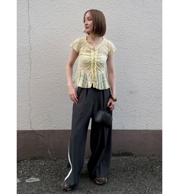 LAGUNAMOON「レースフリルペプラムトップス」|Tシャツ・カットソー|