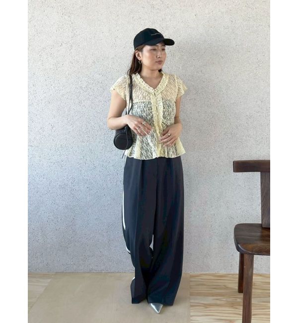 LAGUNAMOON「レースフリルペプラムトップス」|Tシャツ・カットソー|