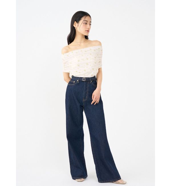 LAGUNAMOON「オフショルチュールトップス」|Tシャツ・カットソー|