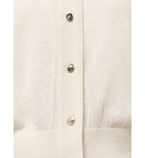 LAGUNAMOON「2WAYラメシアーニットカーディガン」|カーディガン|