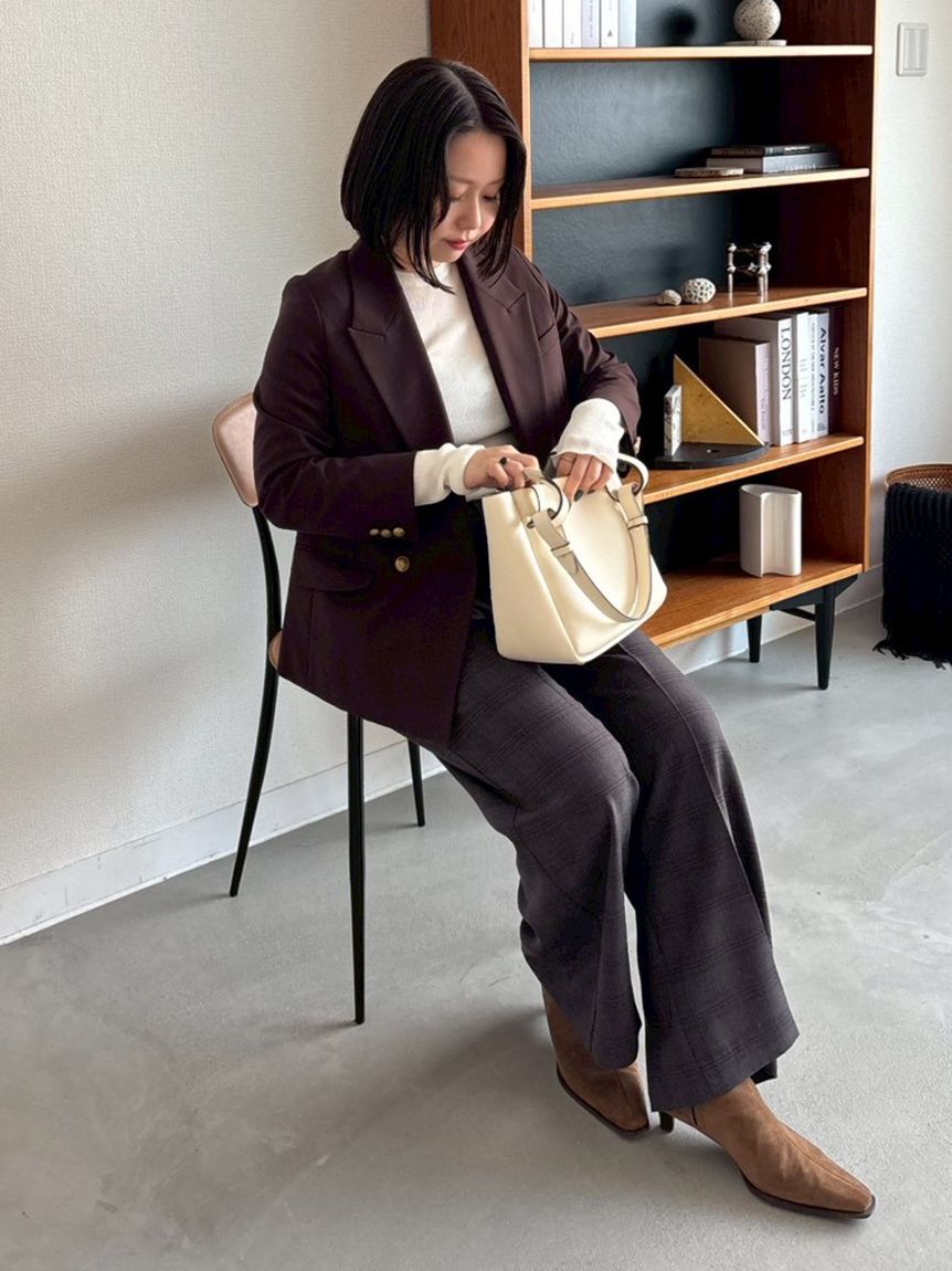 Mila Owen「金釦ダブルブレストブレザー」|テーラードジャケット|