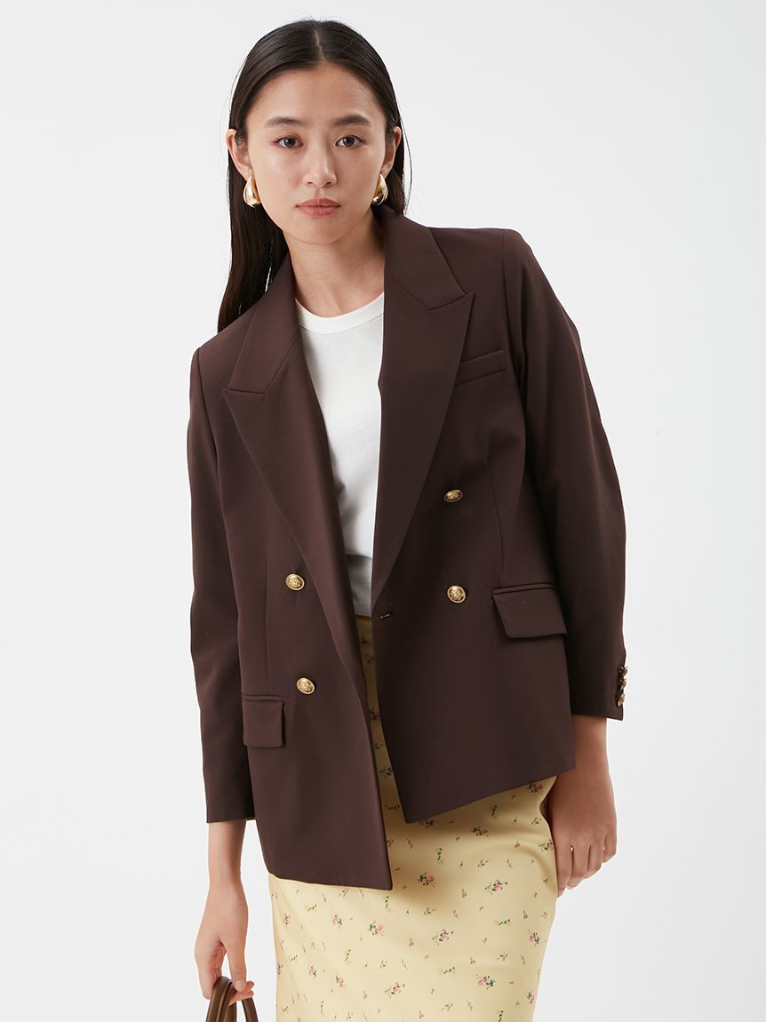 Mila Owen「金釦ダブルブレストブレザー」|テーラードジャケット|BRW