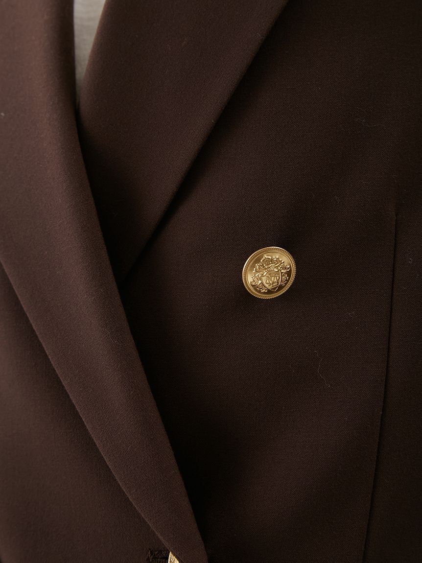 Mila Owen「金釦ダブルブレストブレザー」|テーラードジャケット|