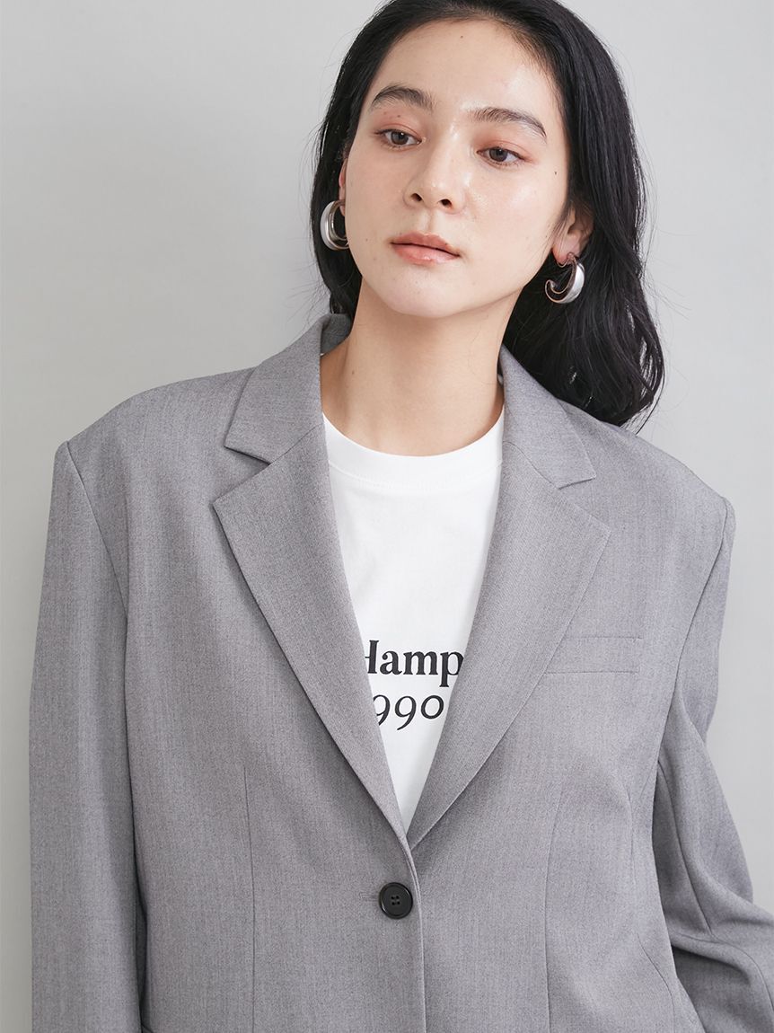 Mila Owen「シャツレイヤードジャケット」|テーラードジャケット|