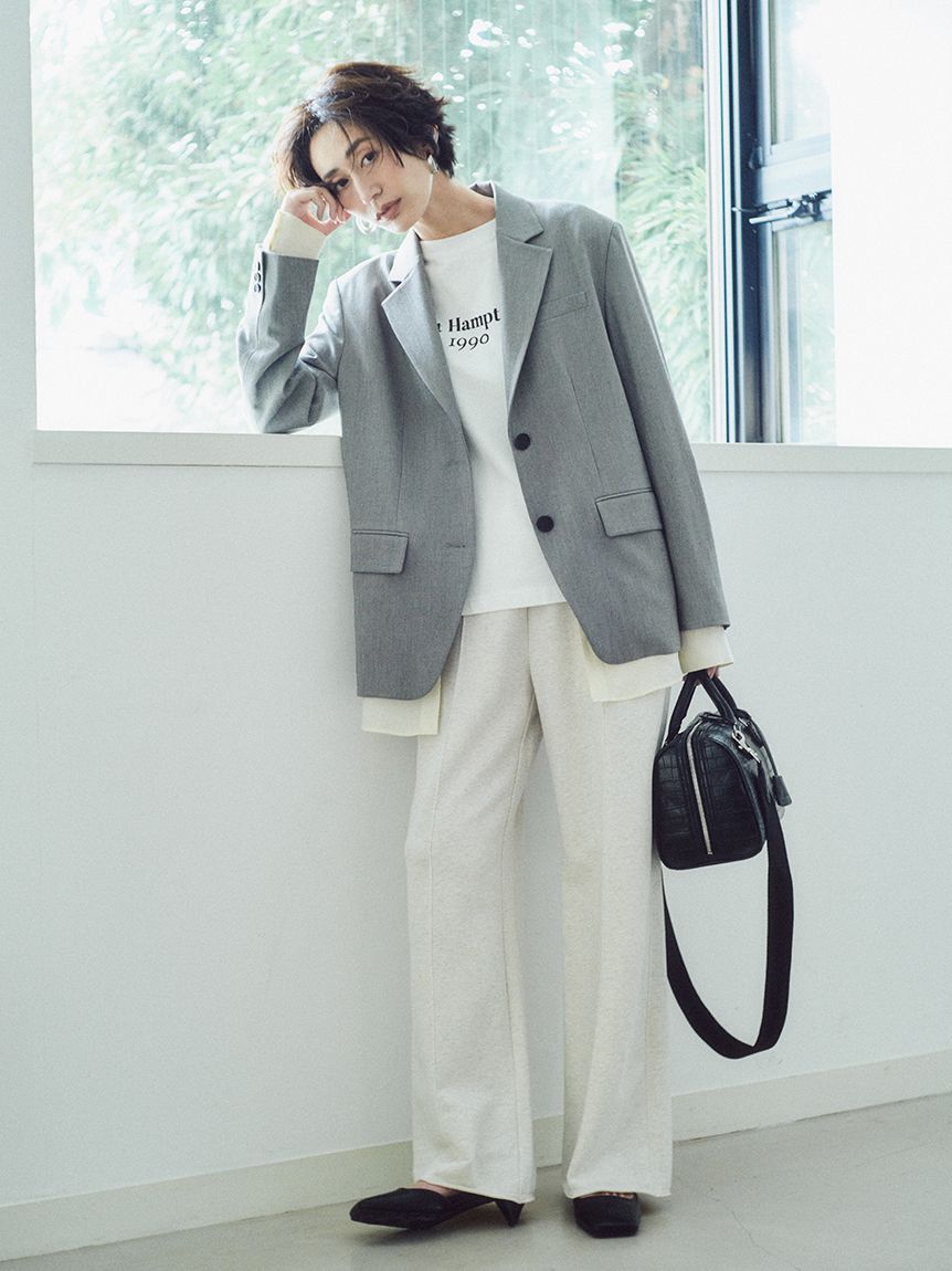 Mila Owen「シャツレイヤードジャケット」|テーラードジャケット|