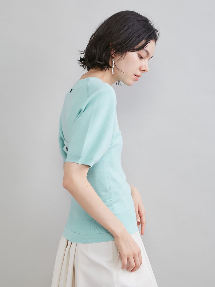 Mila Owen「コットンブレンドニットチューブトップ」|チューブトップ|