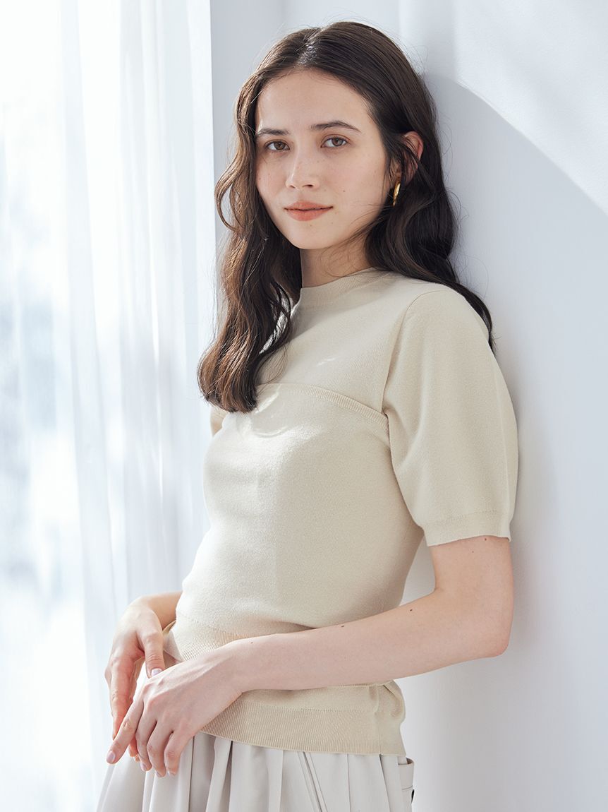 Mila Owen「コットンブレンドニットチューブトップ」|チューブトップ|LBEG