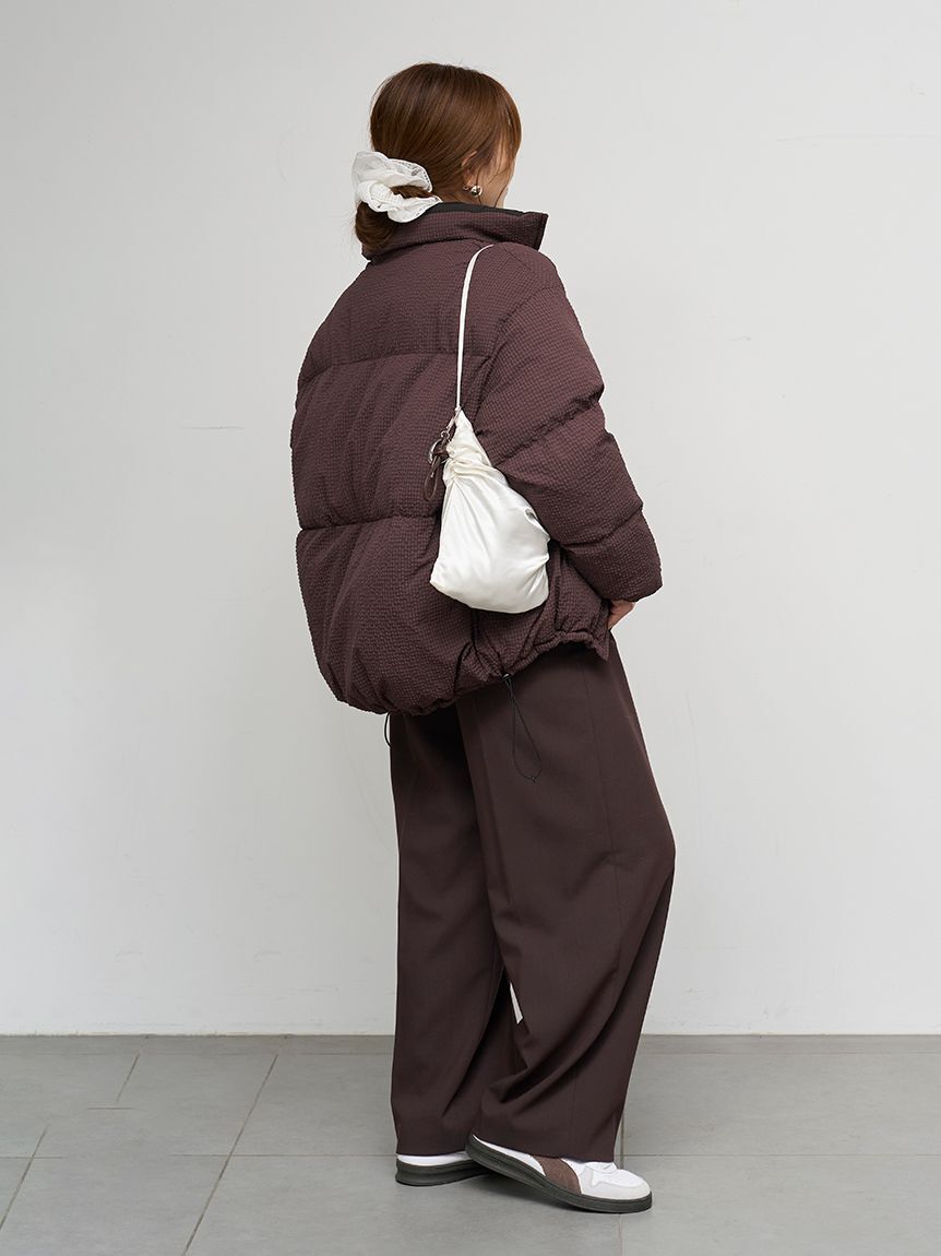 emmi atelier「チェックオーガンジーシュシュ」|ヘアバンド|