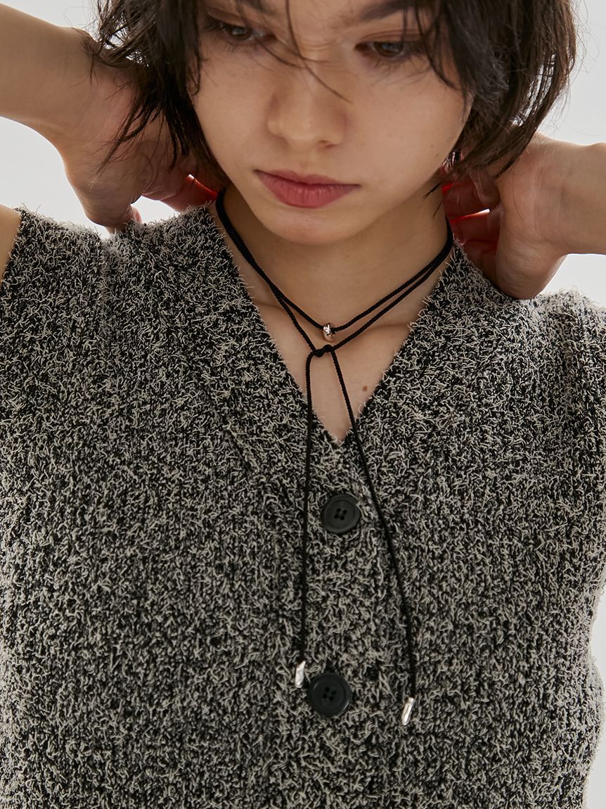 emmi atelier「サテンコードネックレス」|ネックレス|SLV