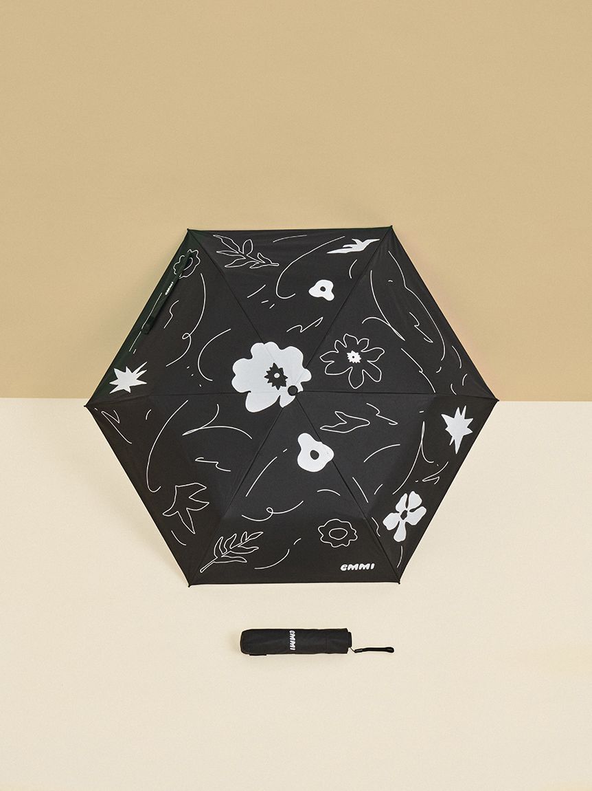 emmi atelier「【emmi&times;PROTECT U】フラワープリントアンブレラ/UVカット」|傘|