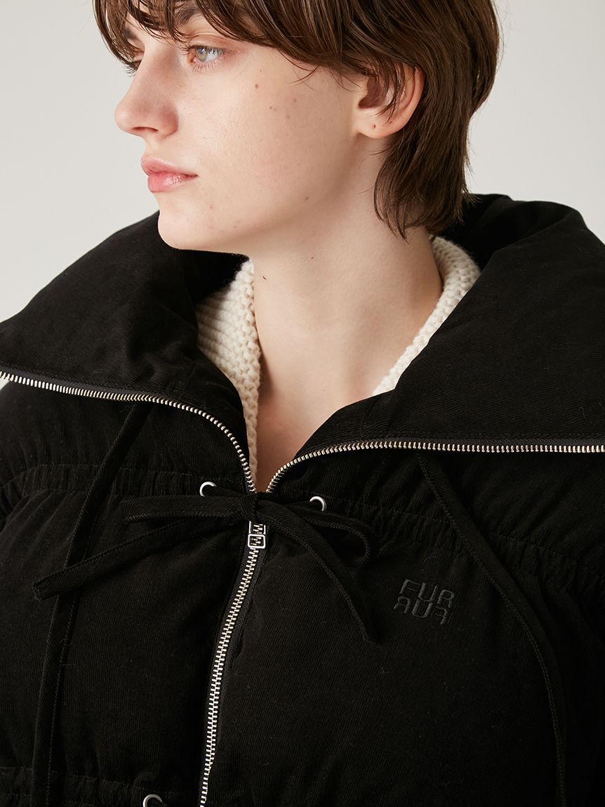 FURFUR「コーデュロイリボンショートパディングジャケット」|ダウン|