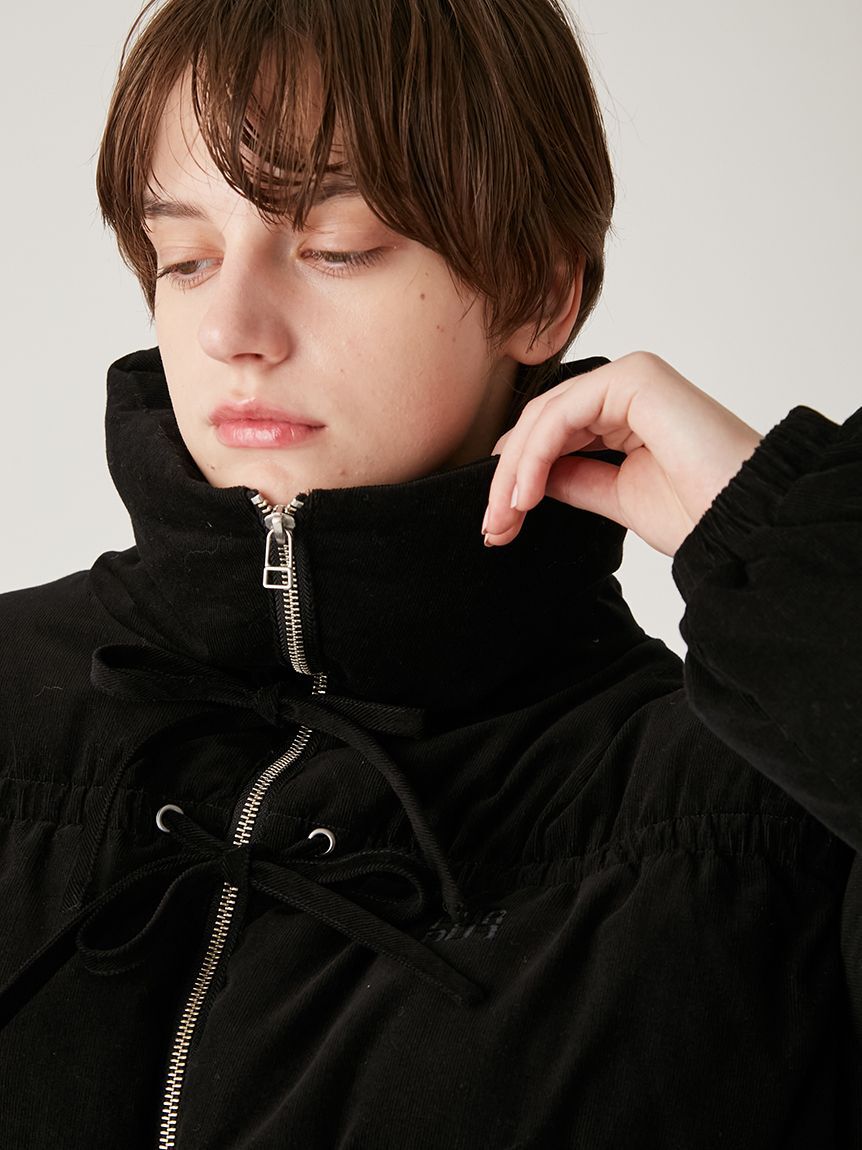 FURFUR「コーデュロイリボンショートパディングジャケット」|ダウン|