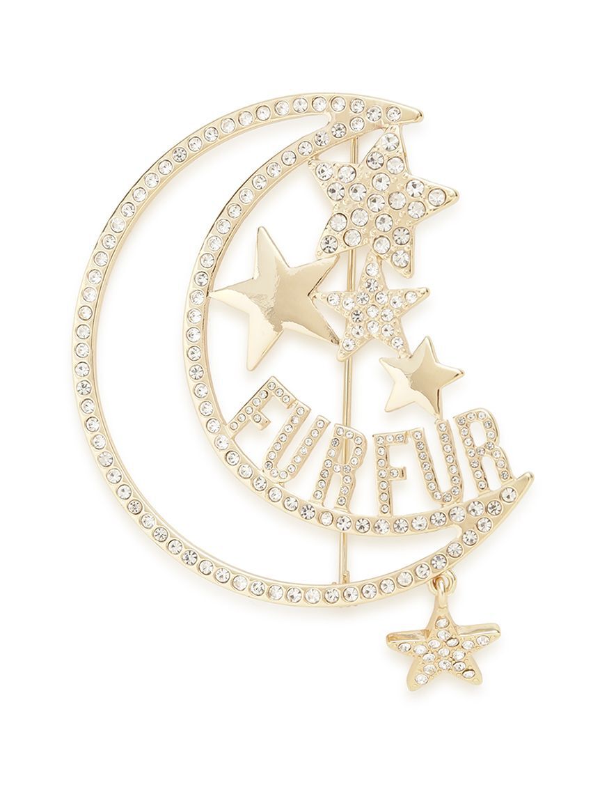 FURFUR「ムーン＆スターモチーフブローチ」|ブローチ・コサージュ|