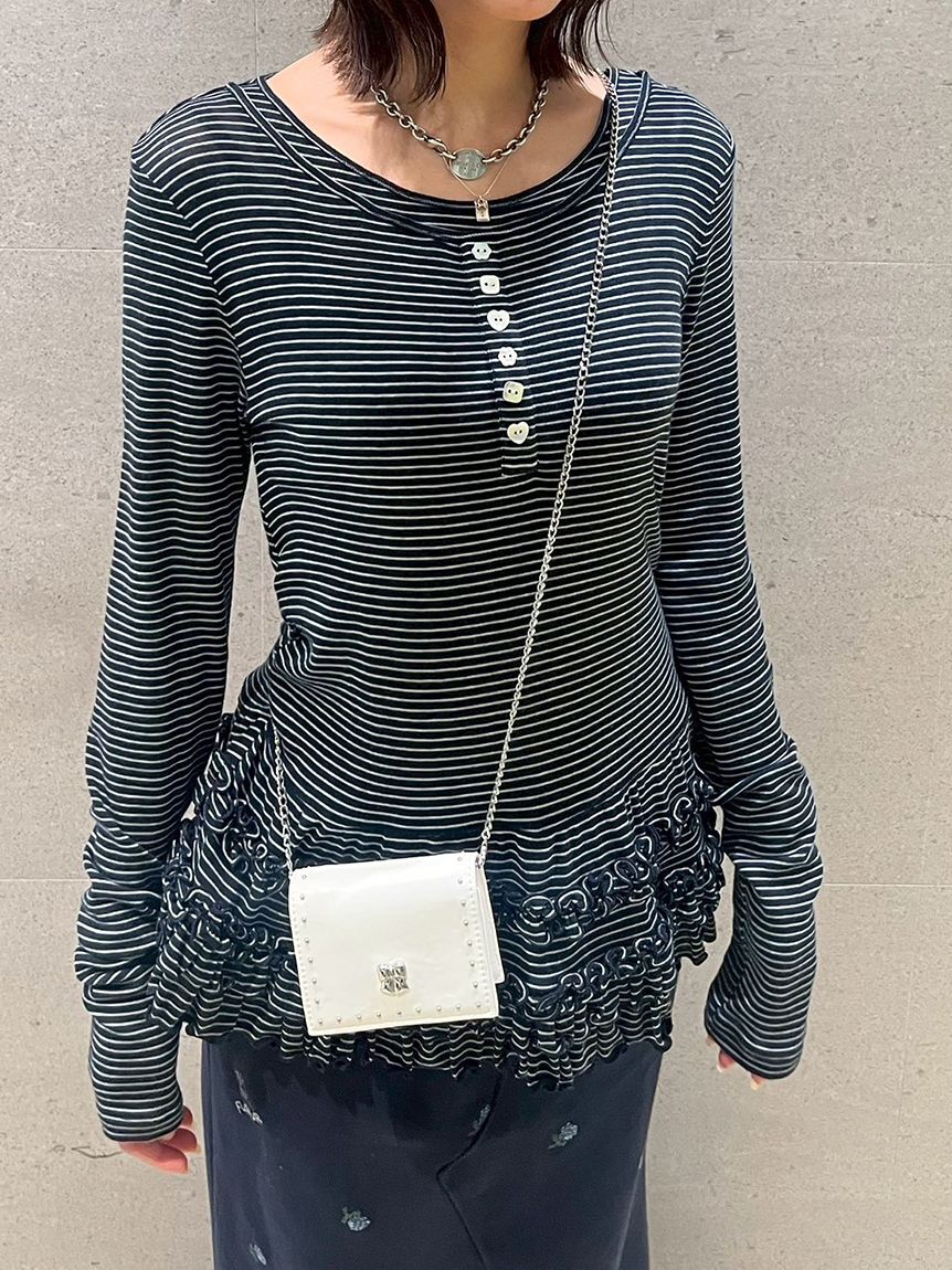 FURFUR「【限定カラー】リボンカシメミニウォレットショルダー」|財布|