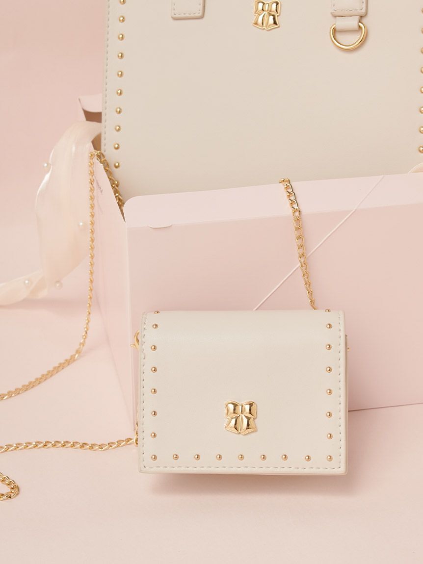 FURFUR「【限定カラー】リボンカシメミニウォレットショルダー」|財布|