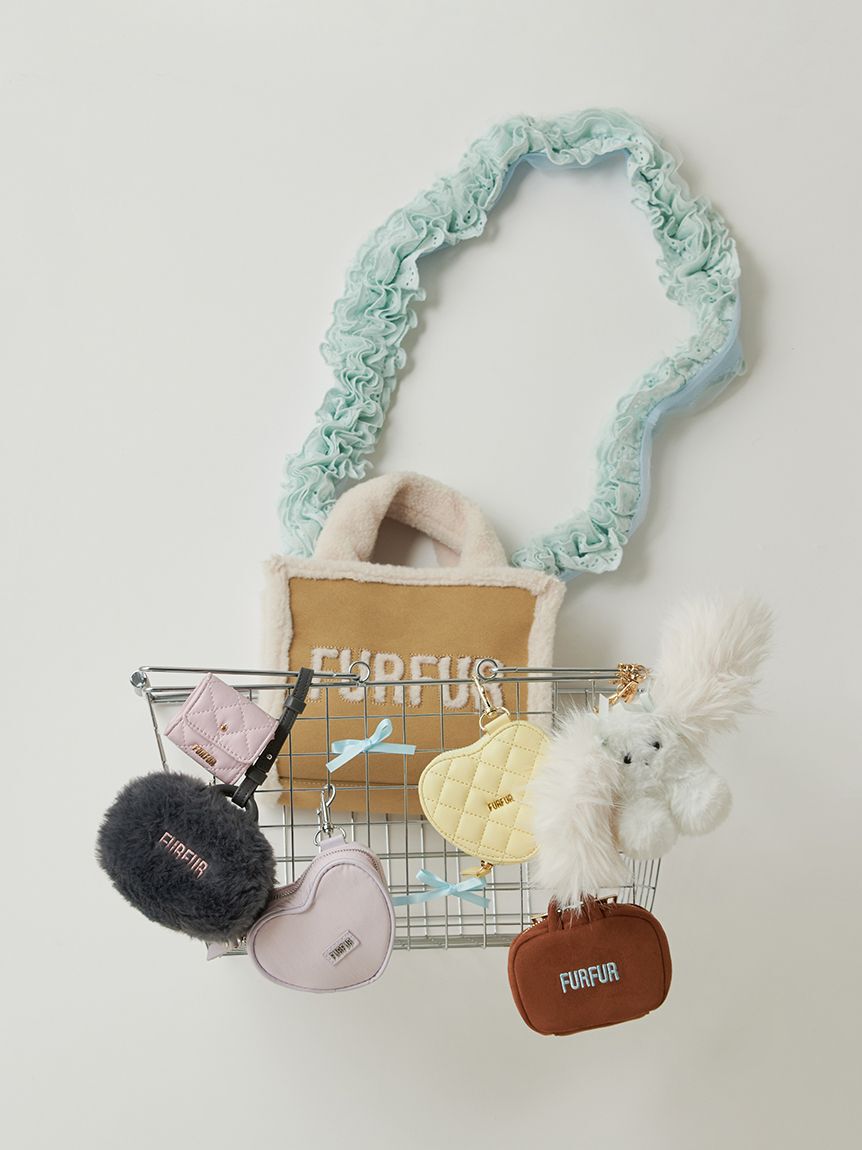 FURFUR「【限定カラー】リボンカシメバッグチャーム」|キーケース|